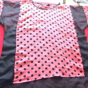 Polka Dot Sheer Top